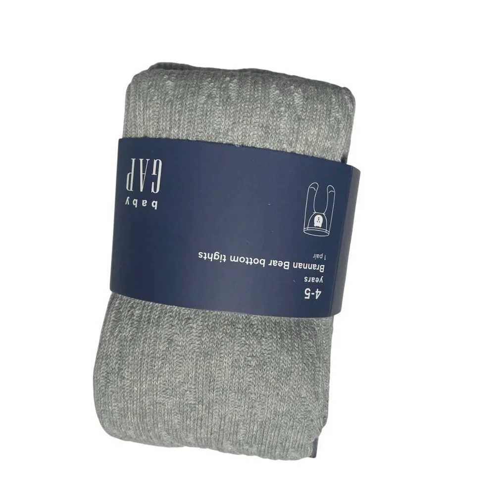 Baby Gap Brannan Bear Bottom Tights‎ Gray 4-5 Years Durable Knit